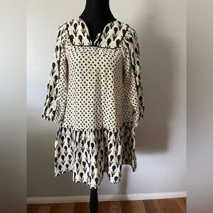 Zara Monochrome Patterned Garment